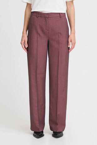 B-Young BYDANTA WIDE LEG PANTS 2 - Roan Rouge Mel