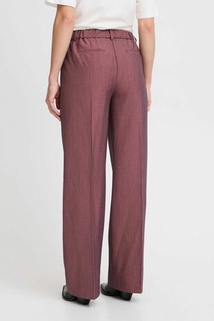 B-Young BYDANTA WIDE LEG PANTS 2 - Roan Rouge Mel