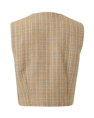 Mexx Gilet Sleeveless Tweed Taupe