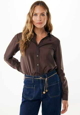Mexx Satin blouse I Bruin