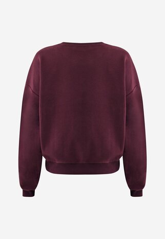 Mexx Sweater Oleander Relaxed Fit I Donkerrood