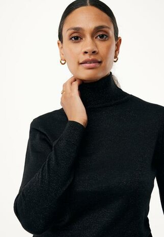Mexx Feminine turtleneck sparkle I Black