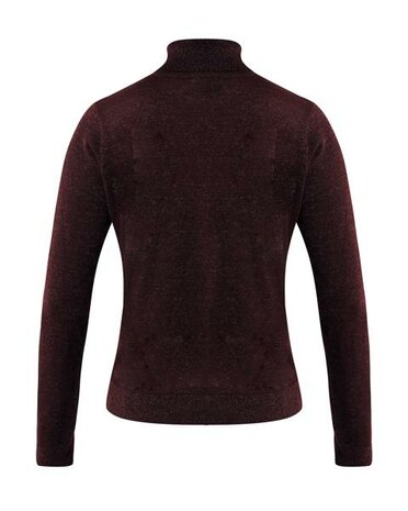 Mexx Feminine turtleneck sparkle I Dark Red