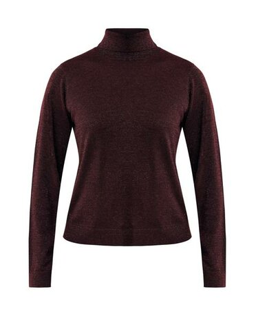 Mexx Feminine turtleneck sparkle I Dark Red