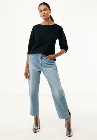 Mexx Fancy ajour sweater sparkle I Black