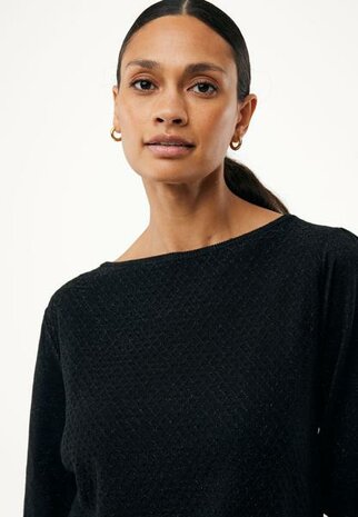 Mexx Fancy ajour sweater sparkle I Black