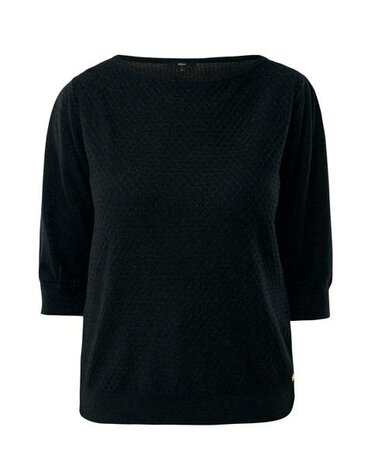 Mexx Fancy ajour sweater sparkle I Black
