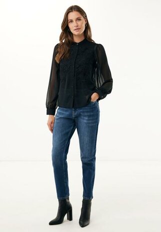 Mexx Lace detail blouse I Black