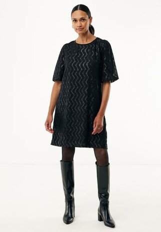 Mexx Glitter pattern organza dress I Black