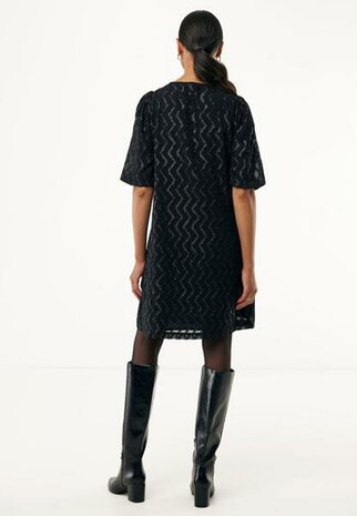 Mexx Glitter pattern organza dress I Black