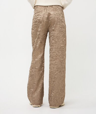 Esqualo Trousers shiny twill - Gold