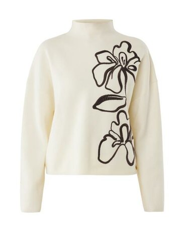 Mexx Fashion flower jacquard turtle neck pullocer