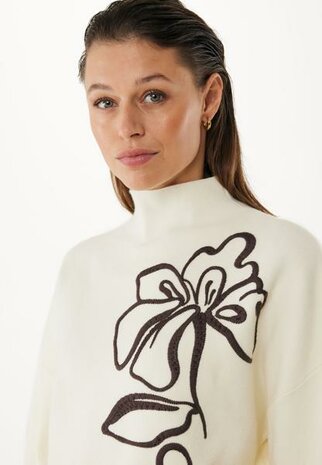 Mexx Fashion flower jacquard turtle neck pullocer
