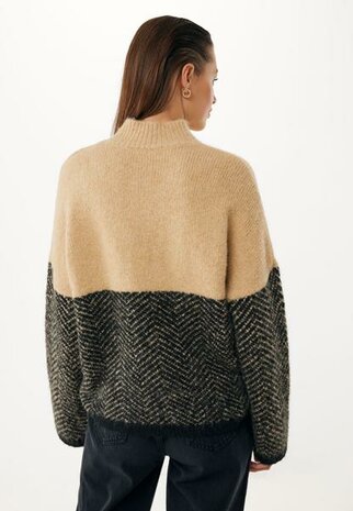 Mexx Fashion Herringbone turtle neck pullover