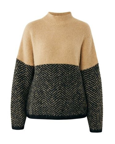 Mexx Fashion Herringbone turtle neck pullover