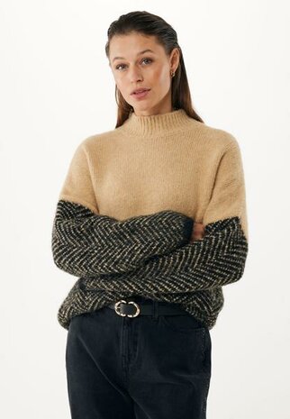 Mexx Fashion Herringbone turtle neck pullover