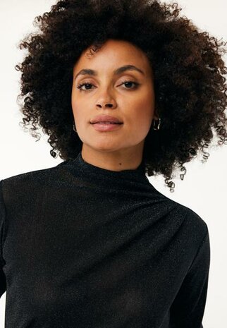 Mexx Pleated sleeve top I Black