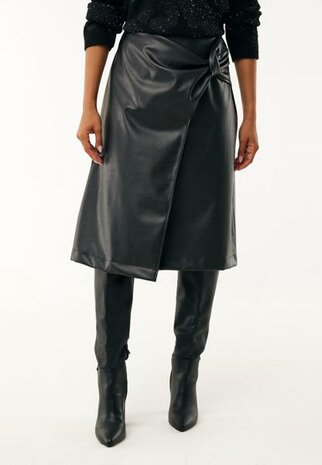 Mexx Leather knotted skirt I Black