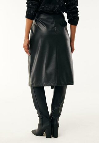 Mexx Leather knotted skirt I Black