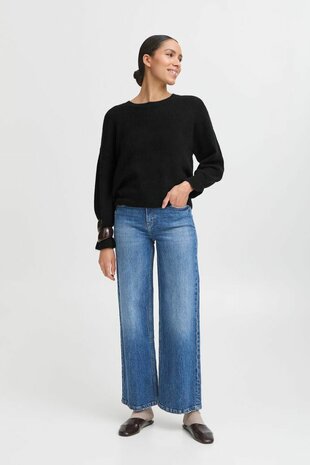 B-Young BYNIMMA FRILL JUMPER I Black