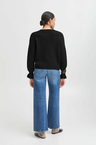 B-Young BYNIMMA FRILL JUMPER I Black