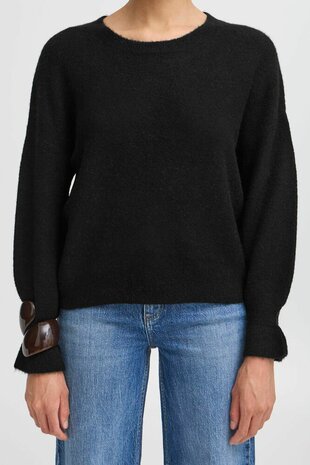 B-Young BYNIMMA FRILL JUMPER I Black