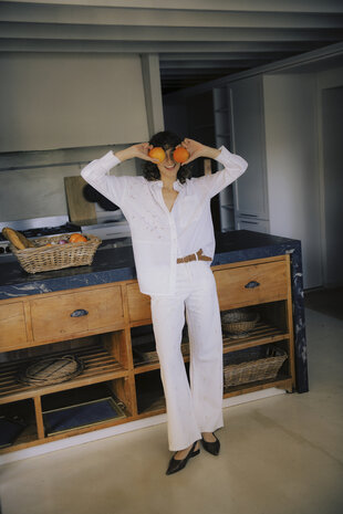 B-Young BYJESSEL LONG SHIRT I Marshmallow