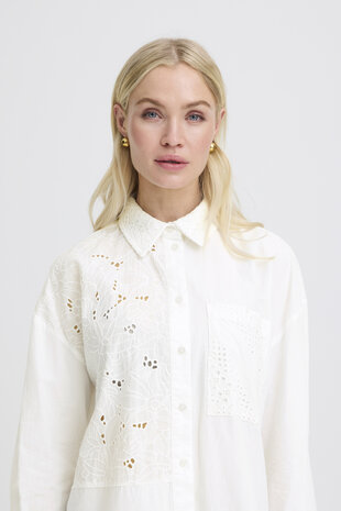 B-Young BYJESSEL LONG SHIRT I Marshmallow
