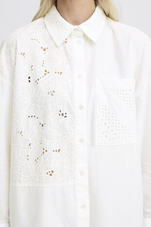 B-Young BYJESSEL LONG SHIRT I Marshmallow