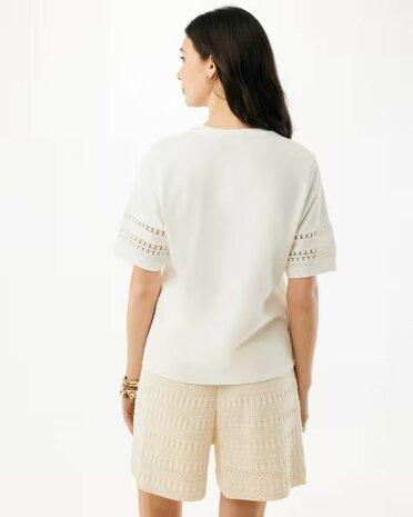 Mexx Embroidery detail top I Off white