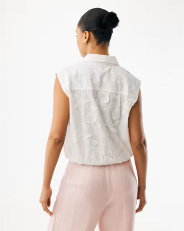 Mexx 3D flower blouse I White