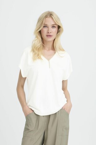 B-Young BYPAREESA BLOUSE I Marshmallow - White
