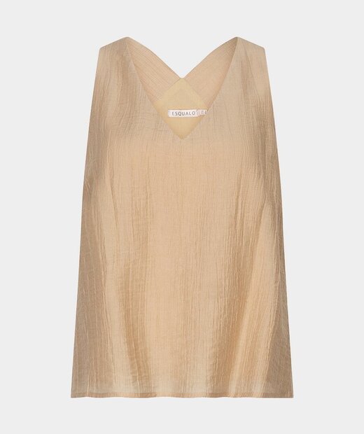 Esqualo Top light crinkle I Sand