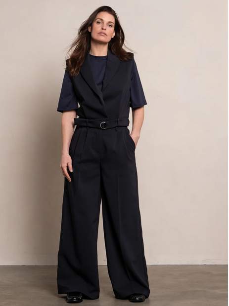 Simple The Brand Iris Broek | Navy Blue