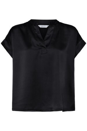 B-Young Byselita V Placket Neck | Meteorite