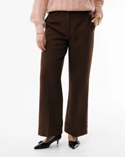 Mexx Pleated Belt Pants | Warm Brown