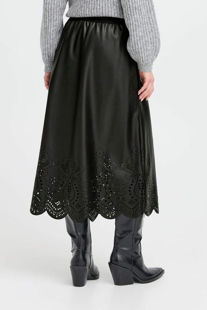 B-Young BYDENSIO SKIRT - Meteorite - Black