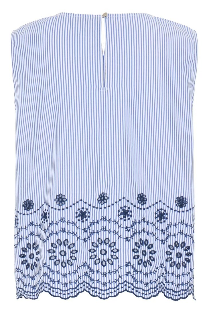 B-Young BYINZI TOP  I Embroidery Blue