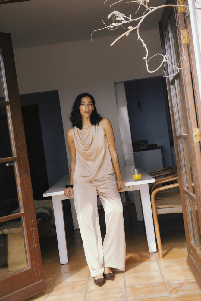 B-Young BYDACANNA PANTS I Stucco - Brown