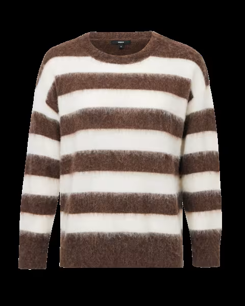 Mexx Striped Wool Sweater | Warm Brown