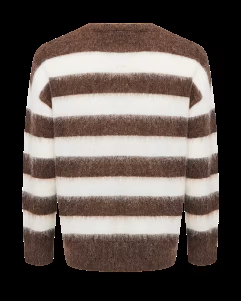 Mexx Striped Wool Sweater | Warm Brown