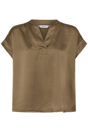 B-Young Byselita V Placket Neck | Sepia 