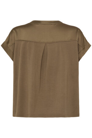 B-Young Byselita V Placket Neck | Sepia 