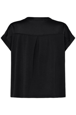 B-Young Byselita V Placket Neck | Meteorite