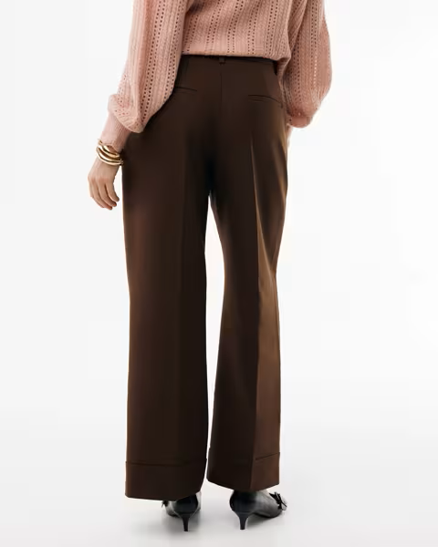 Mexx Pleated Belt Pants | Warm Brown