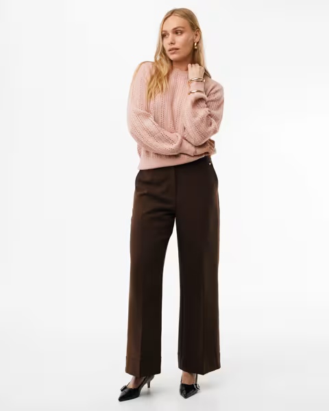 Mexx Pleated Belt Pants | Warm Brown