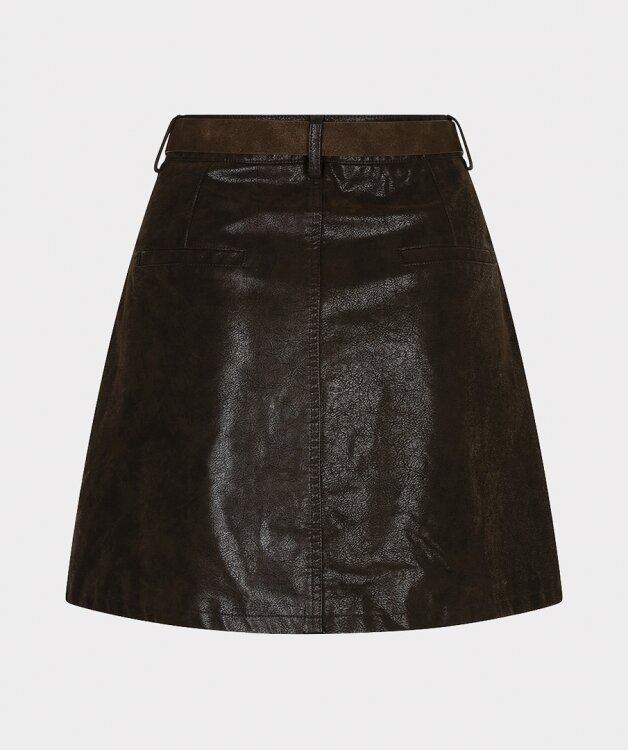 EsQualo Skirt Belt Structured PU | Rok met Riem