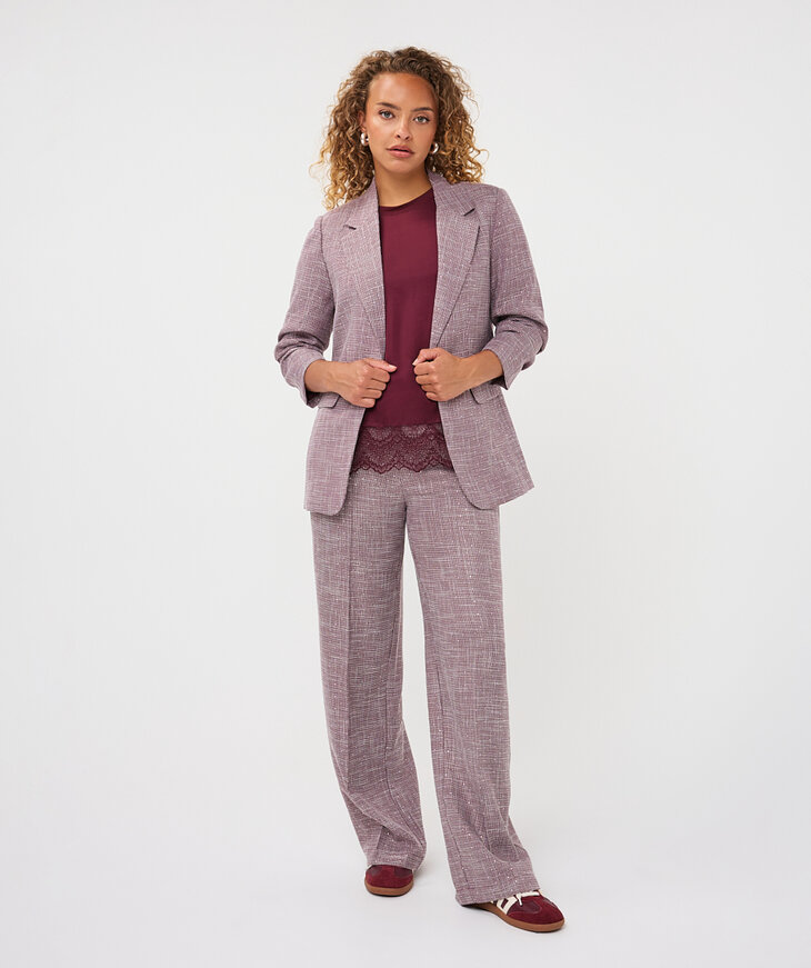 EsQualo Blazer Fancy Strass | Pied-de-poule