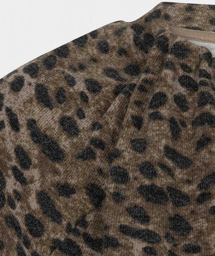 EsQualo Top Twist Detail | Leopard