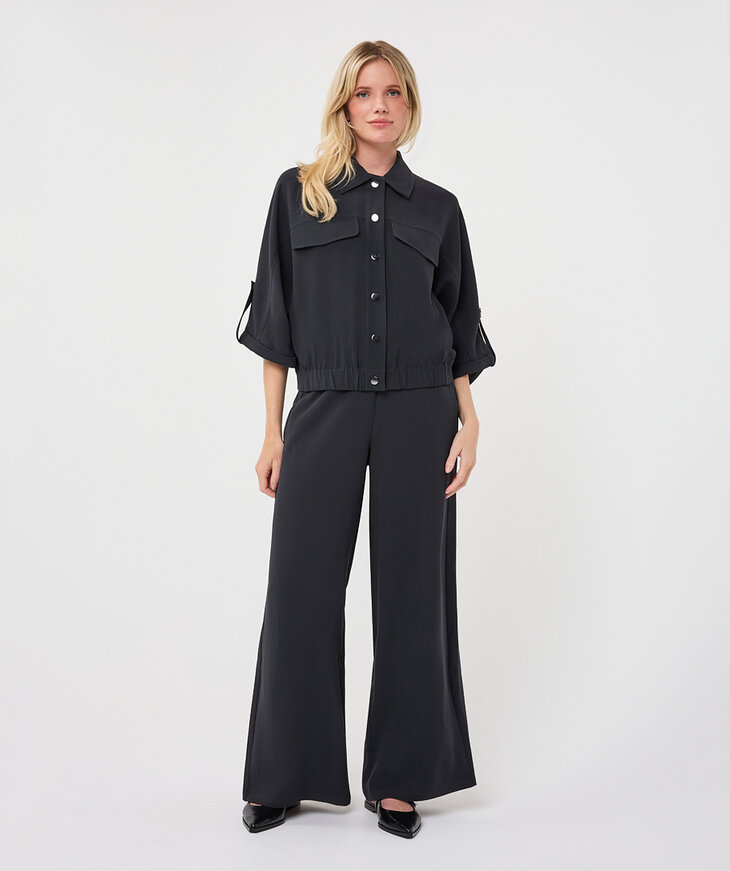 EsQualo Blouse Acetate | Oversized Blousejack